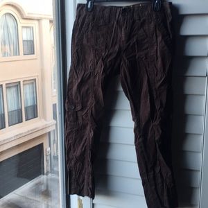 Brown cotton cargo Calvin Klein pants